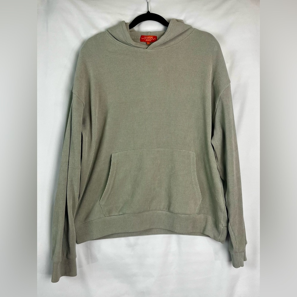 Negative Space men’s size large taupe/gray corduroy hoodie